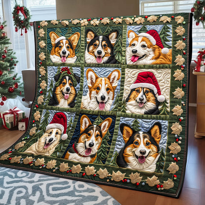 Holiday Woof Corgi XR1308031CL Quilt
