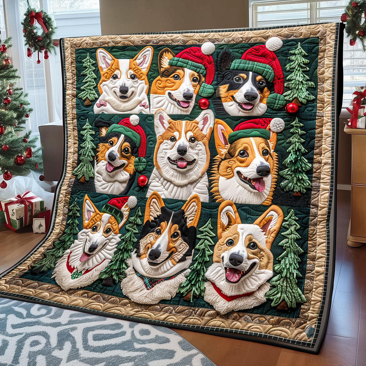 Jolly Pup XR1308032CL Quilt