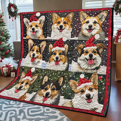 Snowy Corgi XR1308026CL Quilt