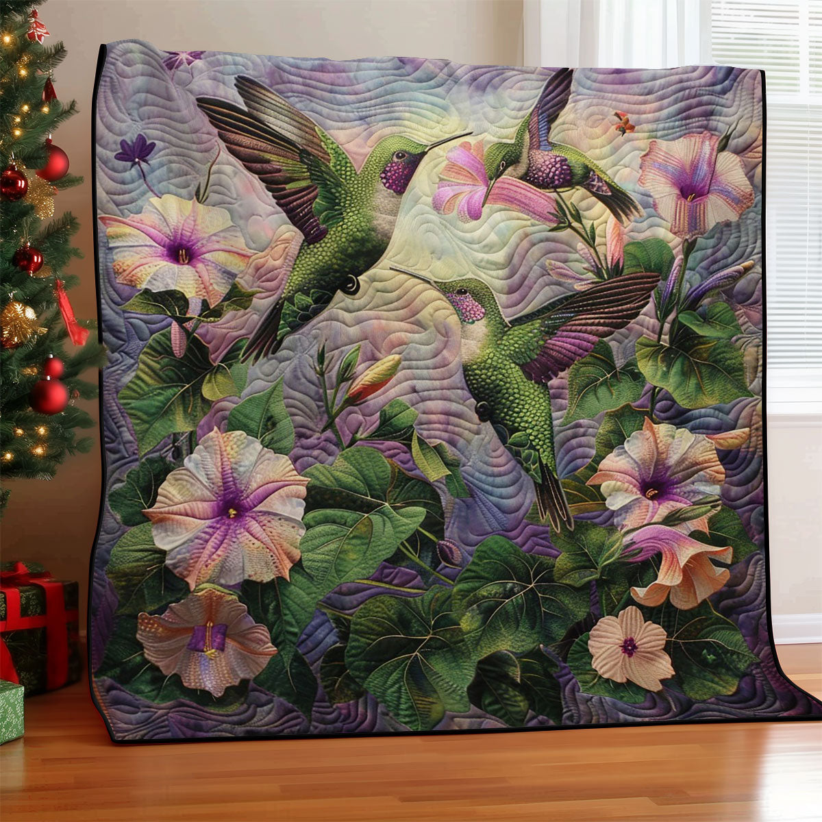 Blur Morning Hummingbird WM1908018CL Quilt