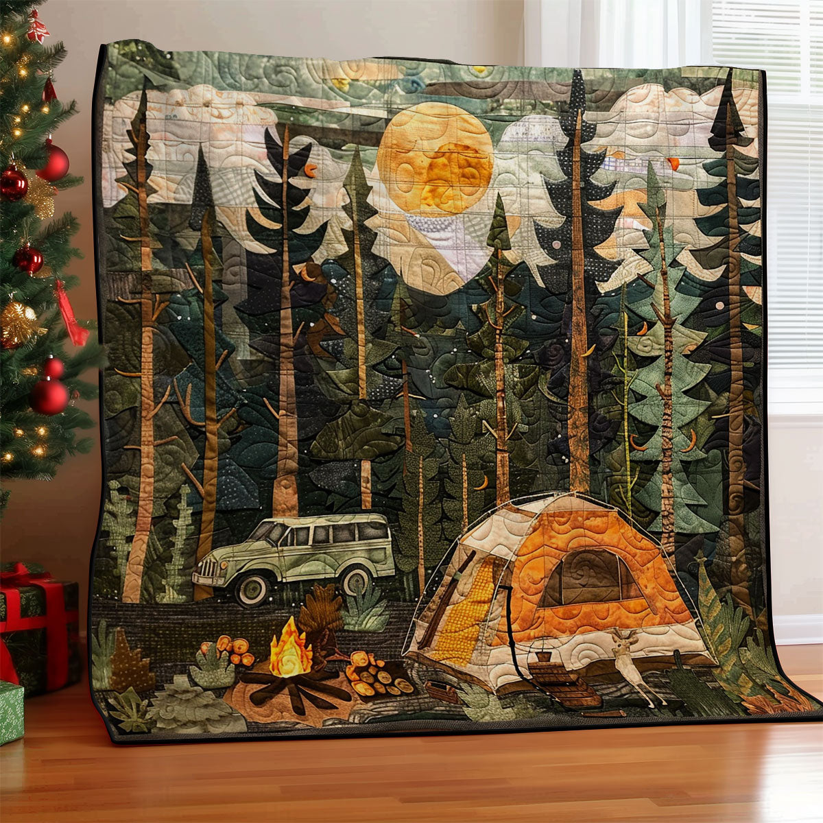 Camping Night Forrest WM2008022CL Quilt