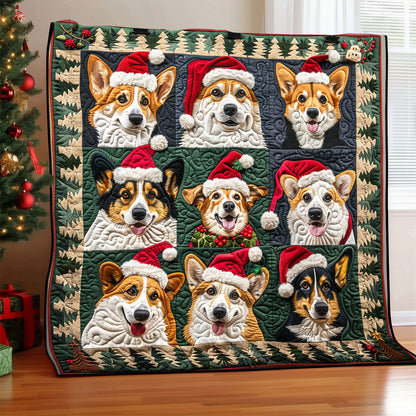 Cheerful Corgi XR1308030CL Quilt