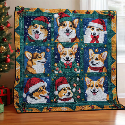 Christmas Corgi WM2008014CL Quilt