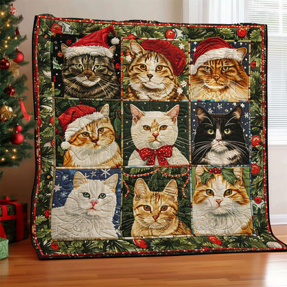 Christmas Cute Cat WM1408005CL Quilt