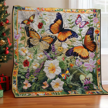 Flowers And Butterflies WM2108021CL Quilt