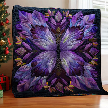 Flowers Shining Purple Light WM2008055CL Quilt