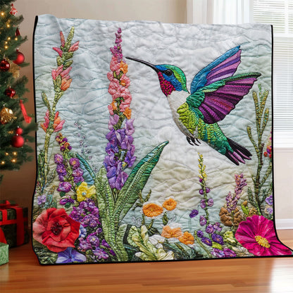 Hummingbird Charming Flowers WM1908002CL Quilt
