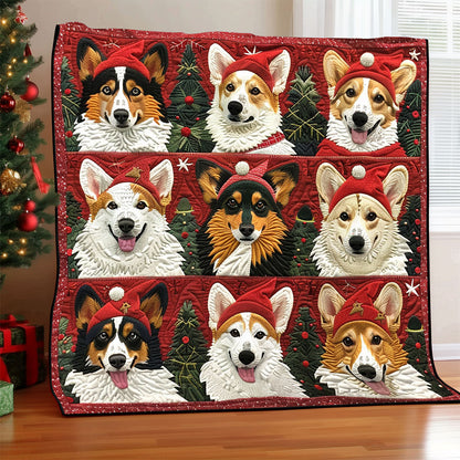 Jingle Bell Corgi XR1308030CL Quilt