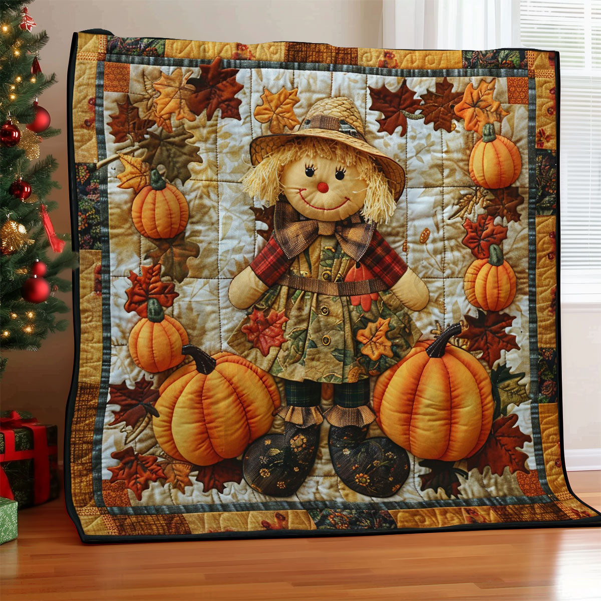 Pumpkins Scarecrow WM1908010CL Quilt