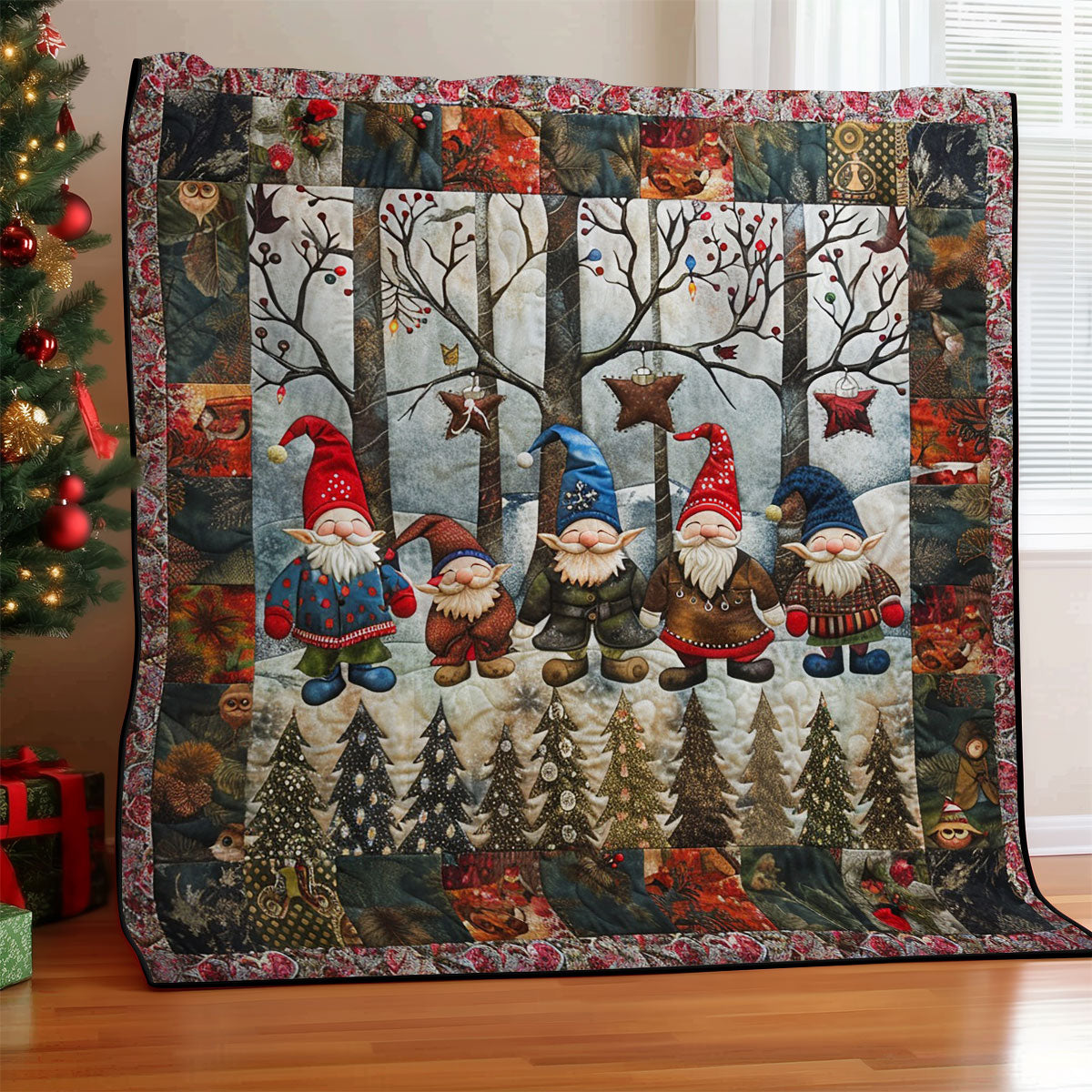 Short Gnomes WM1508058CL Quilt