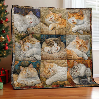 Spring Sleeping Cats WM1908007CL Quilt