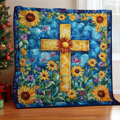 Sunflower Cross WM2008037CL Quilt