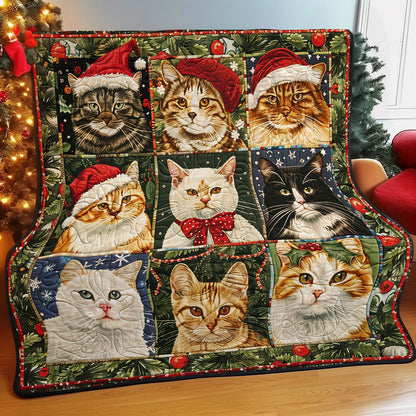 Christmas Cute Cat WM1408005CL Quilt