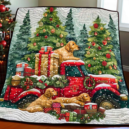 Snowy Red Truck WP1008023CL Quilt