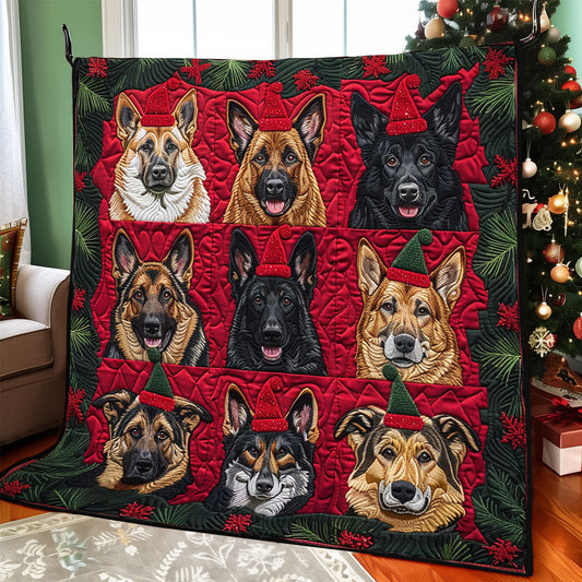 German Shepherd Joy Christmas XR1508031CL Quilt