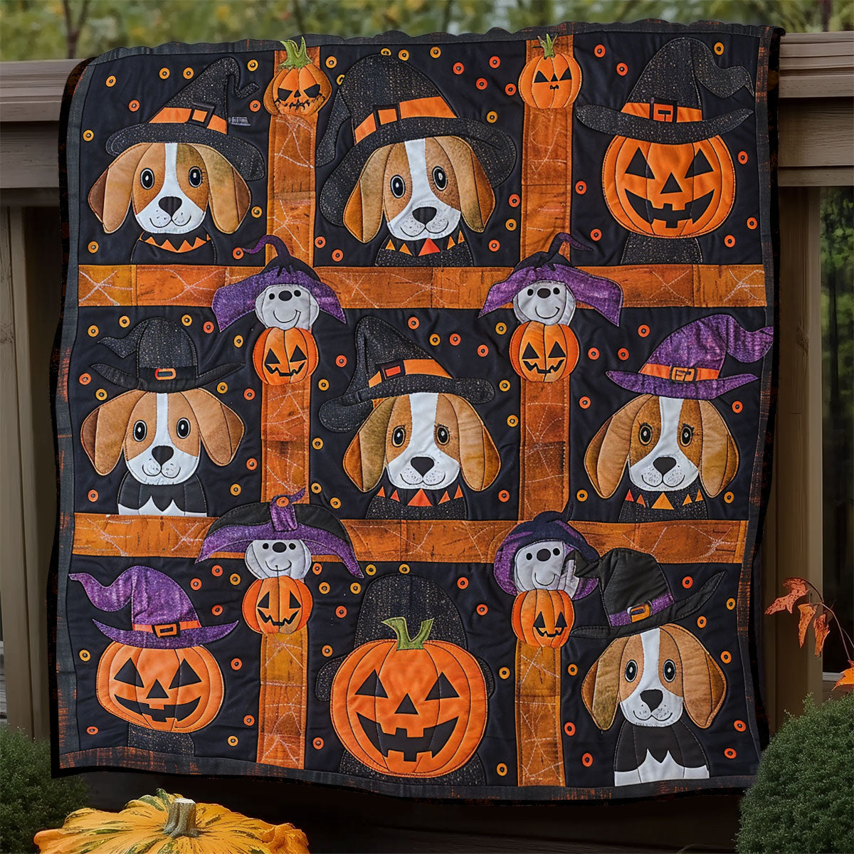 Beagle Boo Pumpkins XR1908011CL Quilt