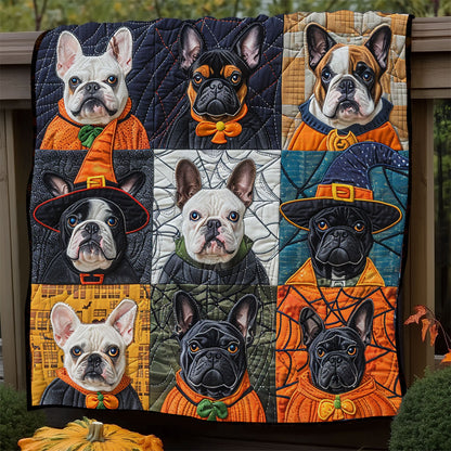 Boo French Bulldogs XR1908038CL Quilt