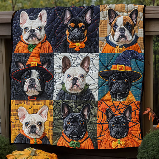 Boo French Bulldogs XR1908038CL Quilt