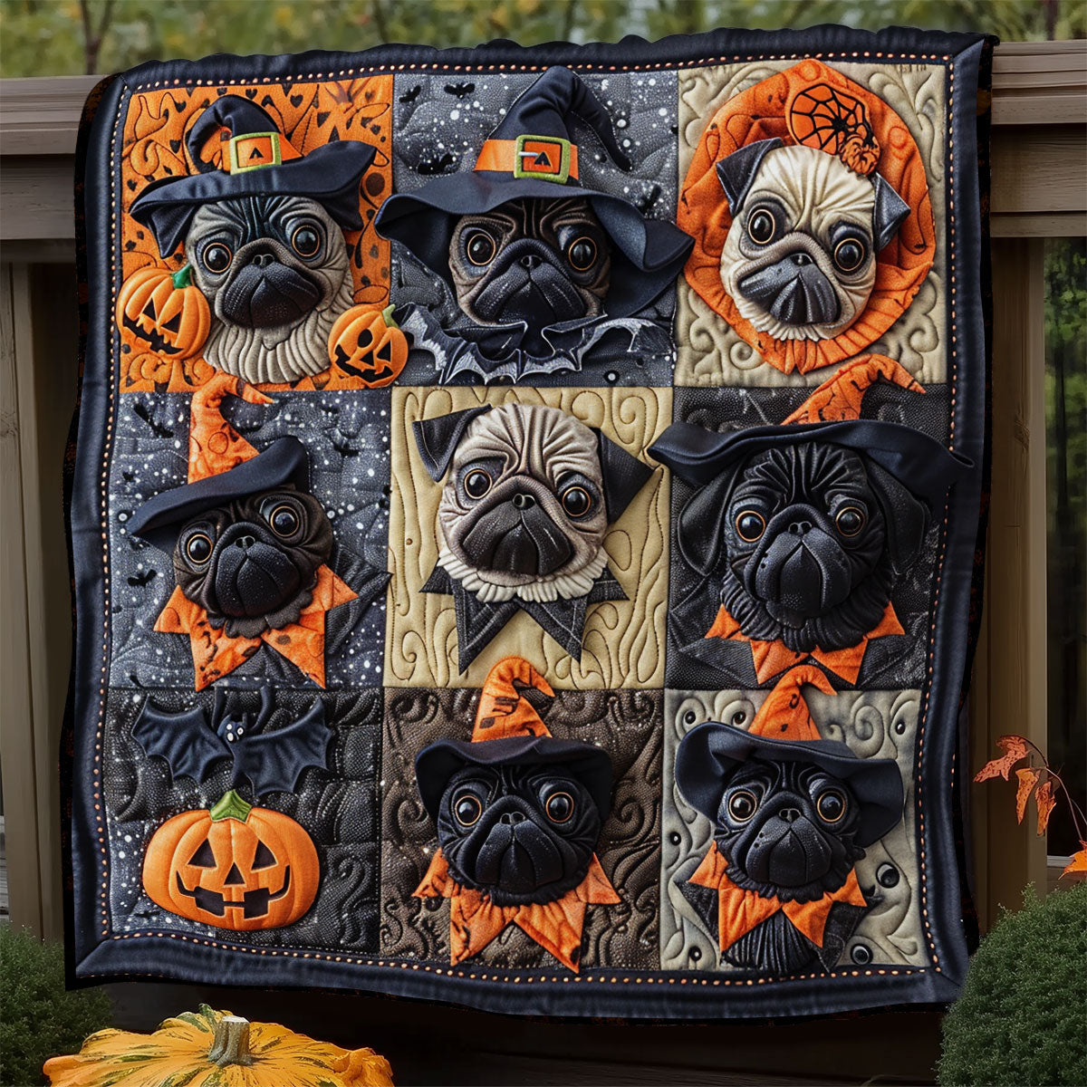 Costume Pugs XR1908027CL Quilt