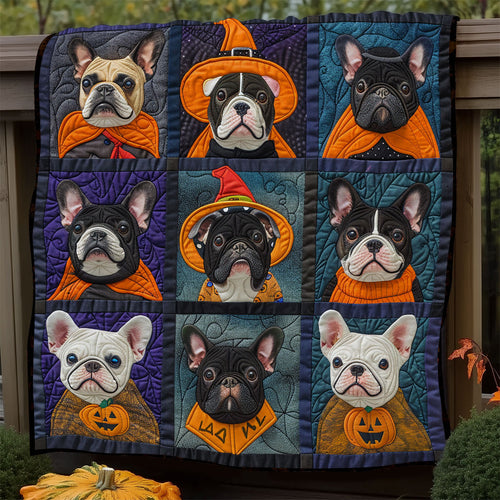 Cute Boo French Bulldogs XR1908042CL Quilt