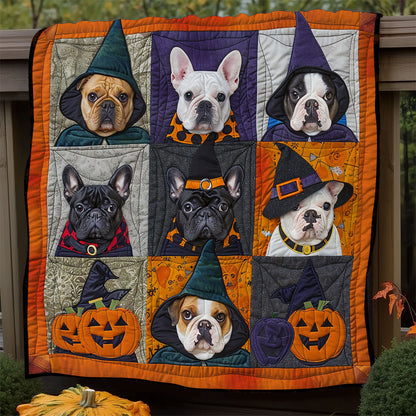 Ghostly French Bulldogs XR1908046CL Quilt
