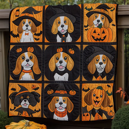 Halloween Beagle Witches XR1908013CL Quilt
