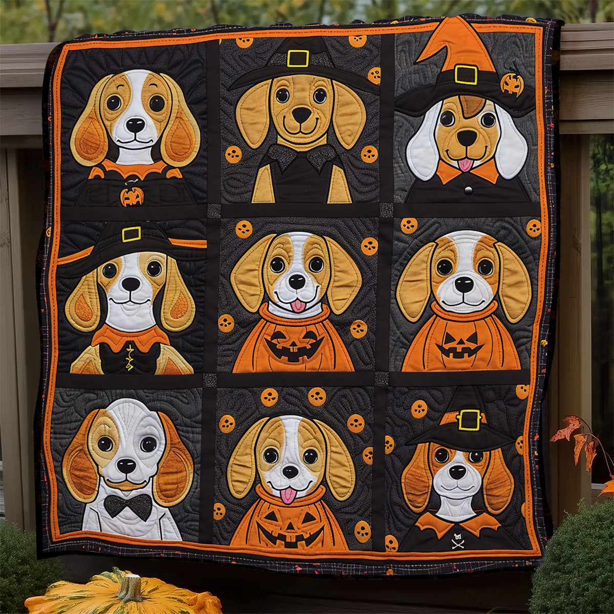 Happy Halloween Beagle XR1908012CL Quilt