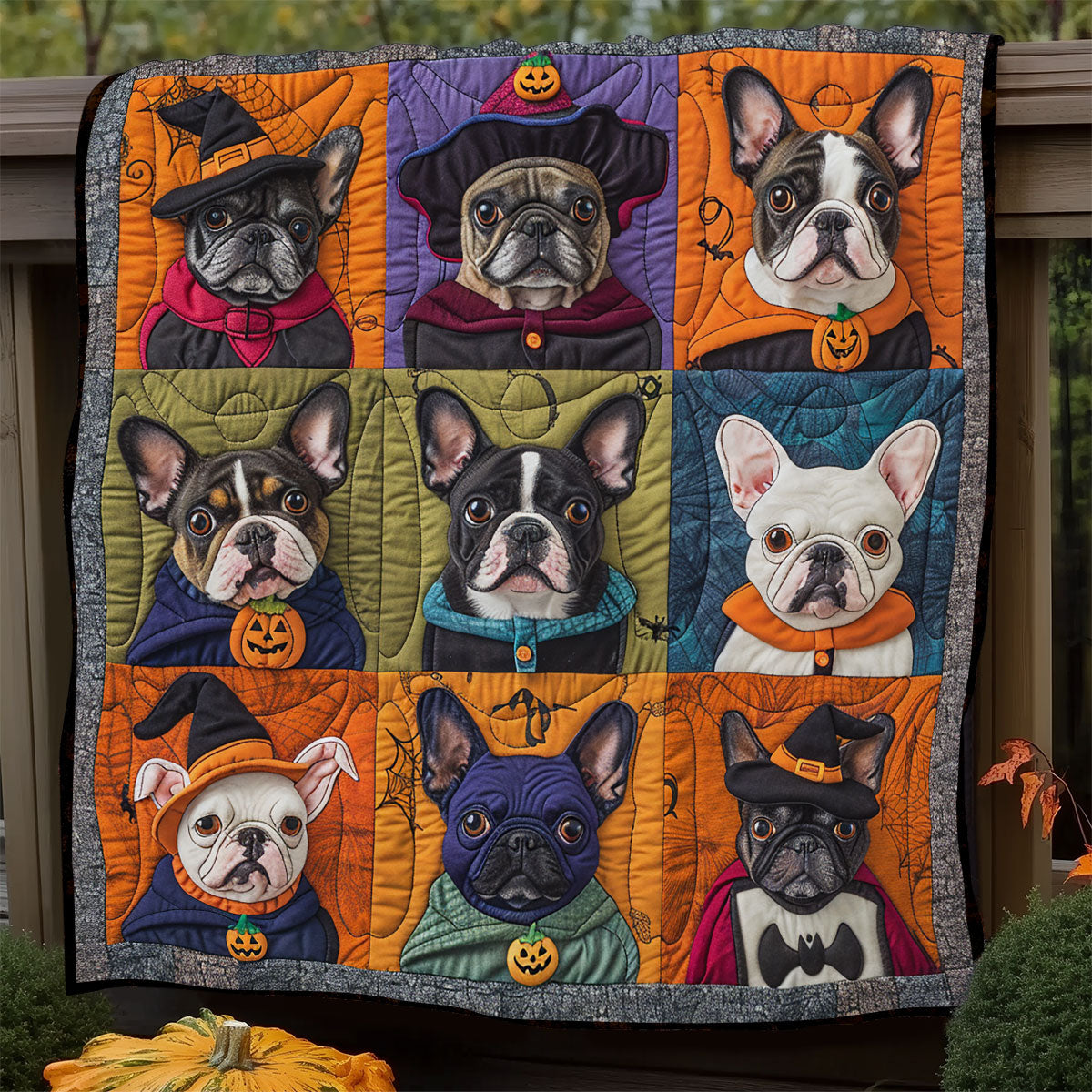 Mischief French Bulldogs XR1908049CL Quilt