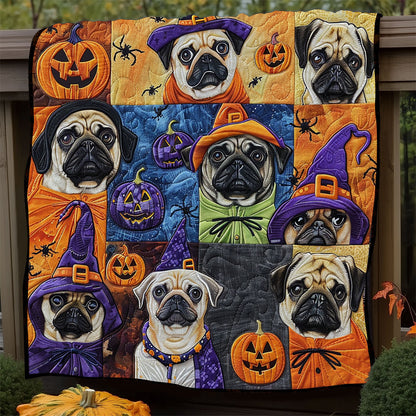 Pug Witches XR1908010CL Quilt