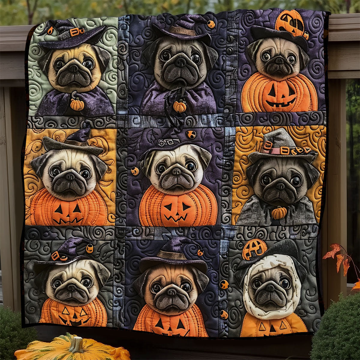 Pumpkin Pooch XR1908022CL Quilt