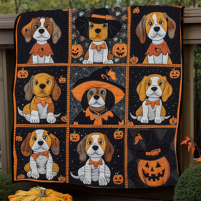 Spooky Paw Beagles XR1908016CL Quilt