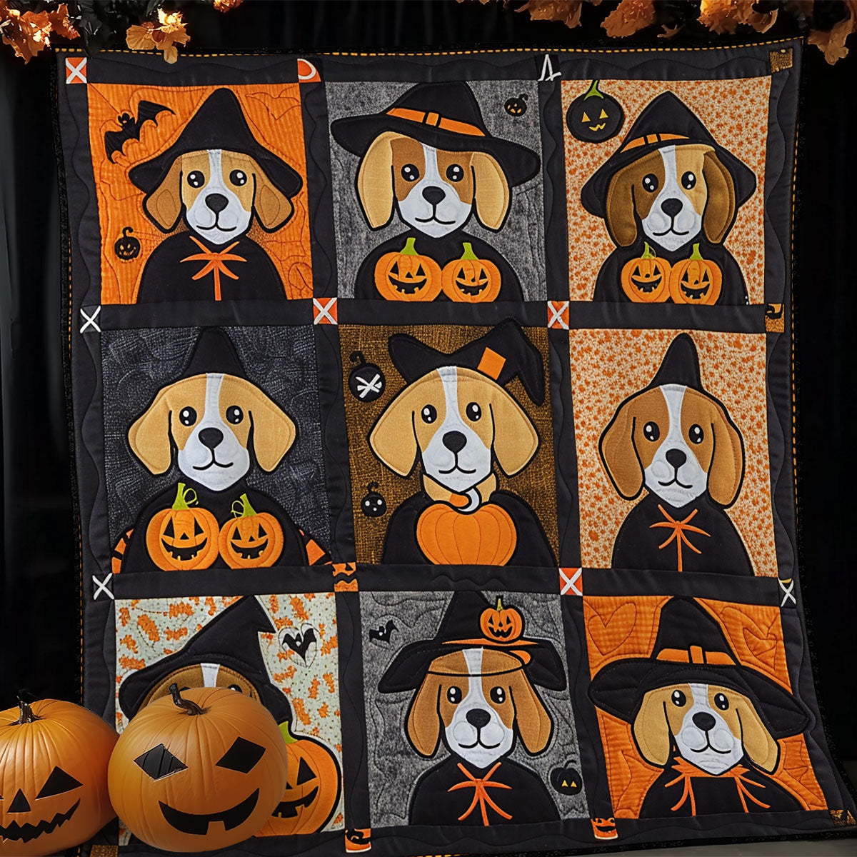 Beagle Halloween XR1908009CL Quilt