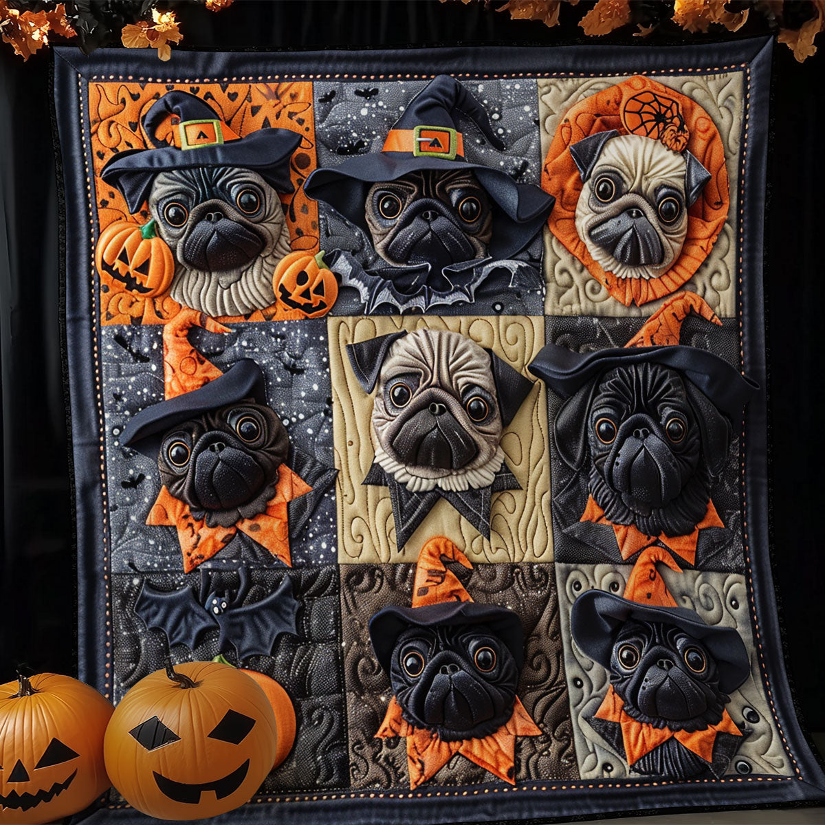 Costume Pugs XR1908027CL Quilt