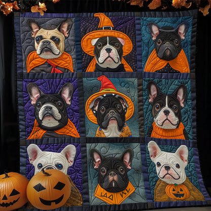 Cute Boo French Bulldogs XR1908042CL Quilt