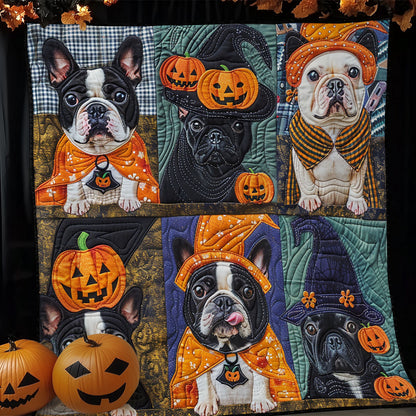 Frightful French Bulldogs XR1908040CL Quilt