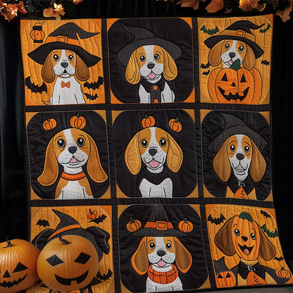 Halloween Beagle Witches XR1908013CL Quilt