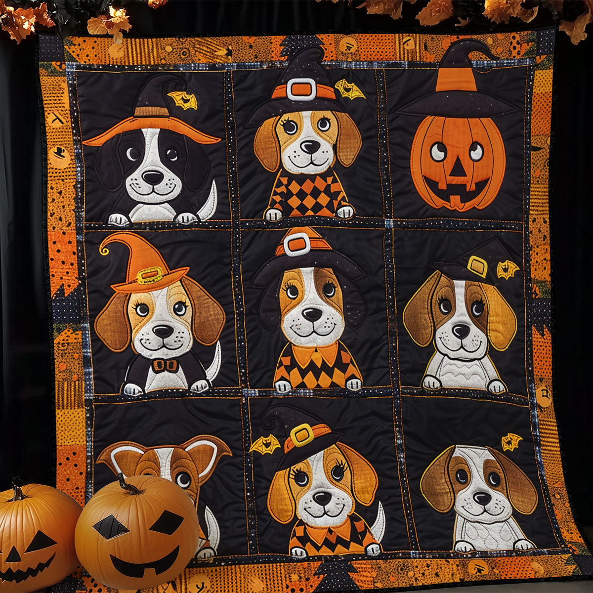 Halloween Costume Beagles XR1908014CL Quilt