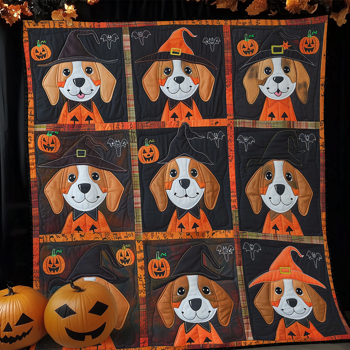 Halloween Vibe Beagles XR1908010CL Quilt