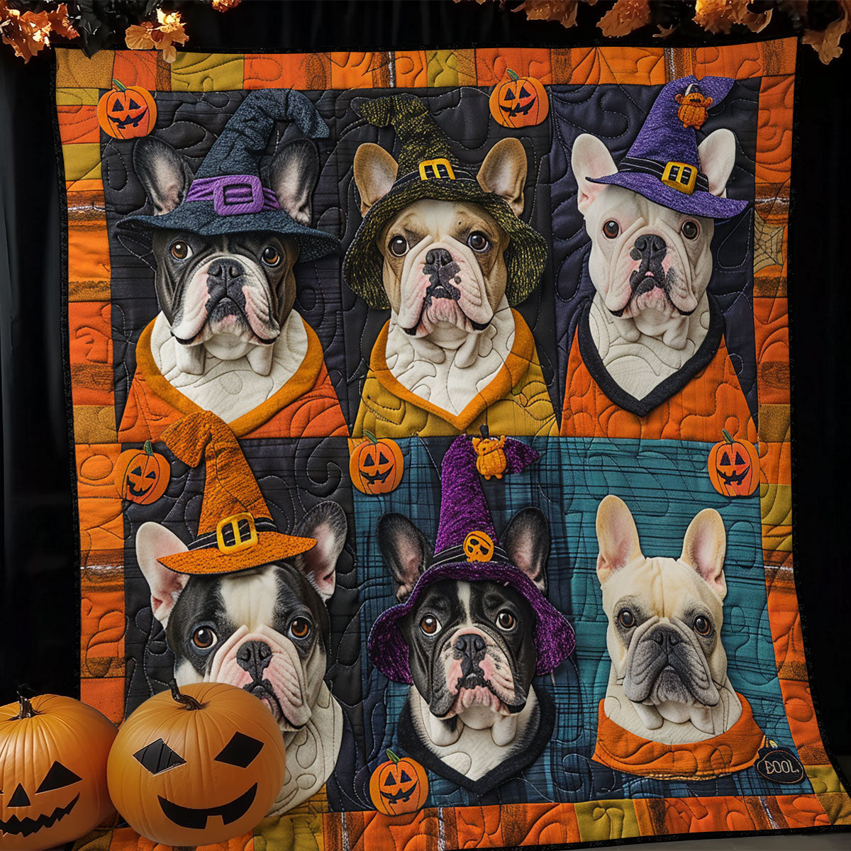 Magical French Bulldogs XR1908045CL Quilt