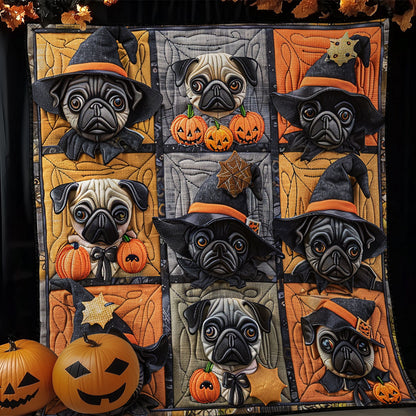 Mystic Pugs XR1908028CL Quilt