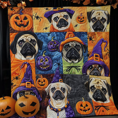 Pug Witches XR1908010CL Quilt