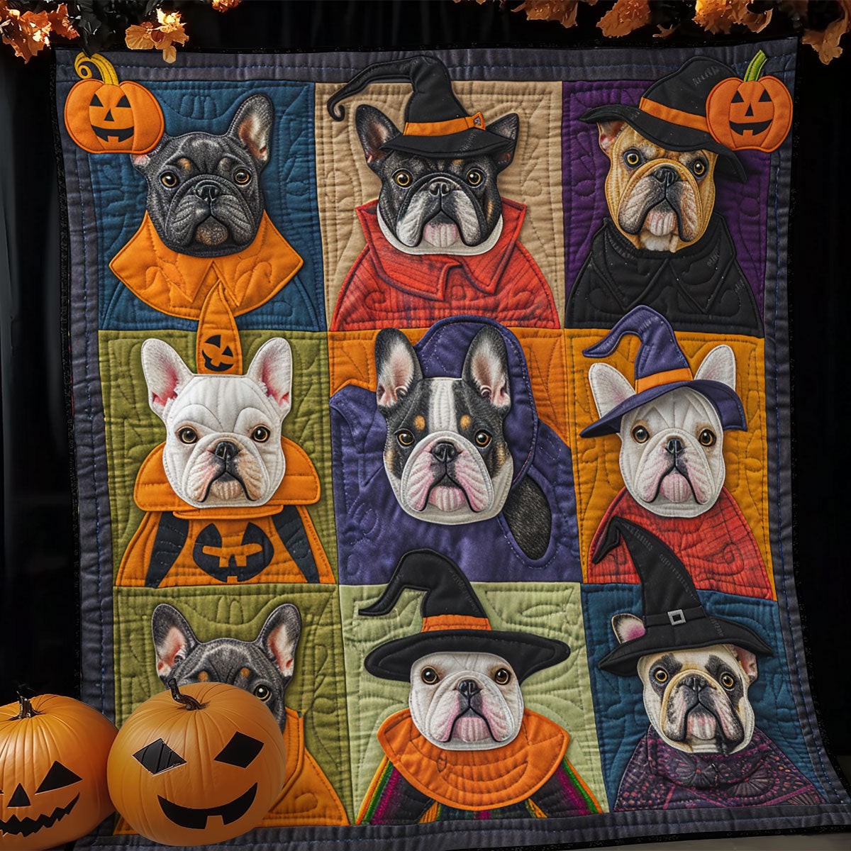 Spooky Pups XR1908044CL Quilt