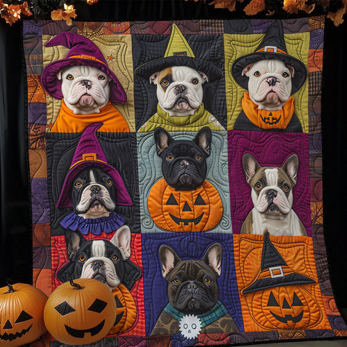 Trick French Bulldogs XR1908048CL Quilt