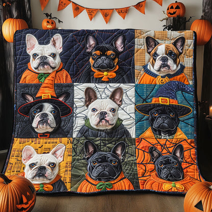 Boo French Bulldogs XR1908038CL Quilt