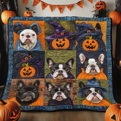 French Bulldog Halloween XR1908066CL Quilt