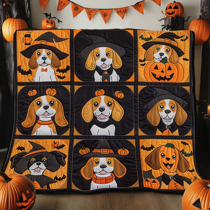 Halloween Beagle Witches XR1908013CL Quilt