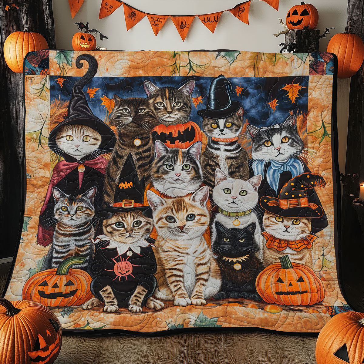 Halloween Cat WM3008006CL Quilt