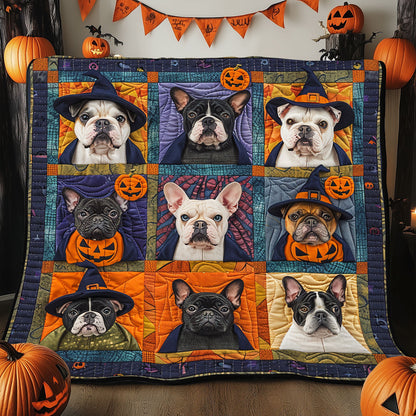 Halloween Vibe French Bulldogs XR1908047CL Quilt