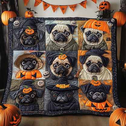 Pug Of Horror Pug XR1908026CL Quilt