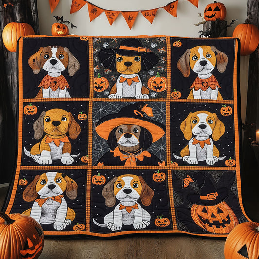 Spooky Paw Beagles XR1908016CL Quilt